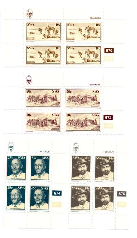 South-West Africa 1983/06/08 Diamond Discovery Control Block Set