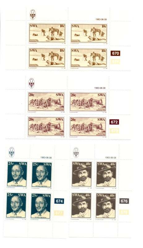 South-West Africa 1983/06/08 Diamond Discovery Control Block Set