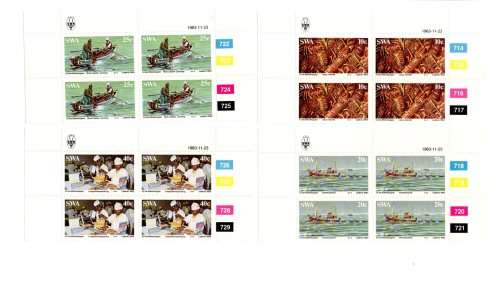 South-West Africa 1983/11/23 Rock Lobster Industry Control Block Set