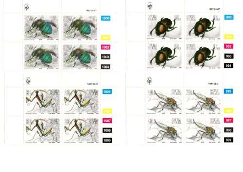 South-West Africa 1987/05/07 Useful Insects Control Block Set