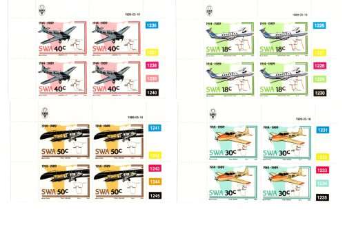 South-West Africa 1989/05/18 Aviation Control Block Set