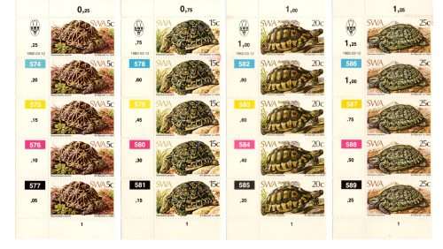 South-West Africa 1982/03/12 Tortoises Control Block Set