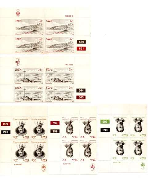 South-West Africa 1983/03/16 Luderitz Control Block Set