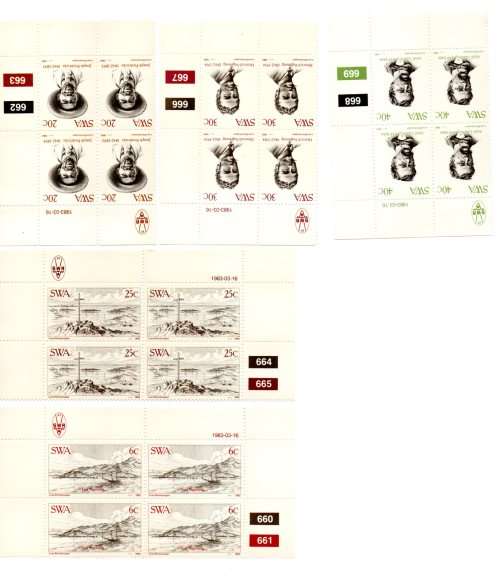 South-West Africa 1983/03/16 Luderitz Control Block Set