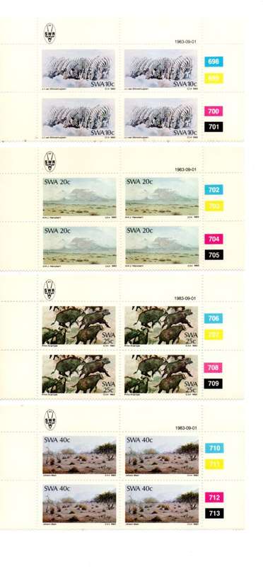 South-West Africa 1983/09/01 Painters Control Block Set