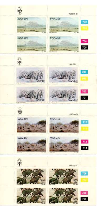 South-West Africa 1983/09/01 Painters Control Block Set