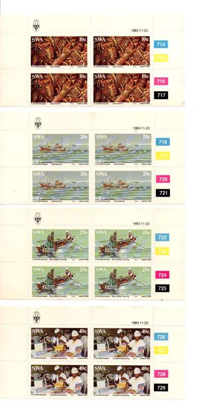 South-West Africa 1983/11/23 Rock Lobster Industry Control Block Set