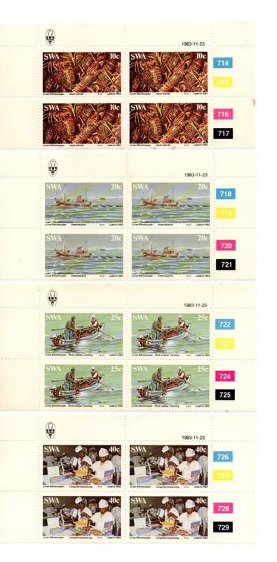 South-West Africa 1983/11/23 Rock Lobster Industry Control Block Set