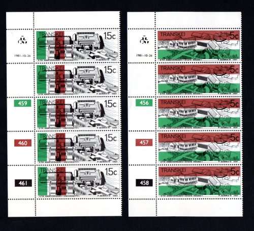 Transkei 1981/10/26 Fifth Anniversary of Independence Control Block Set