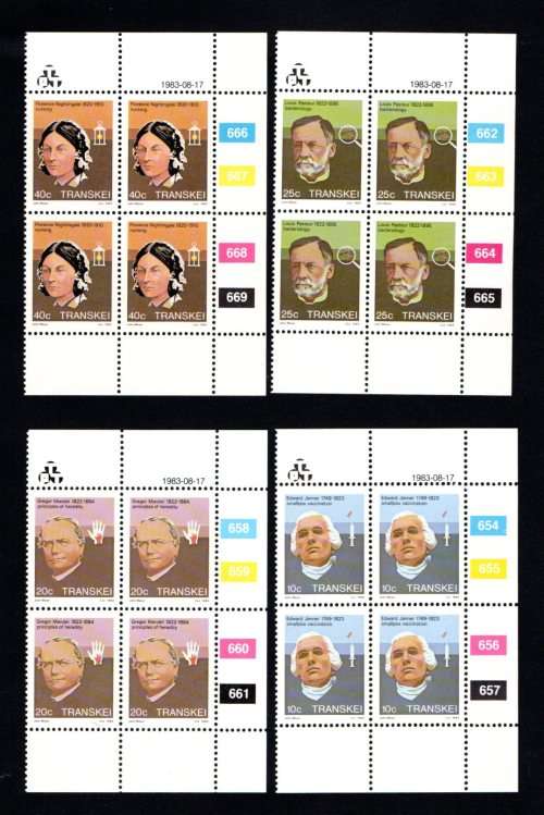 Transkei 1983/08/17 Heroes of Medicine Control Block Set