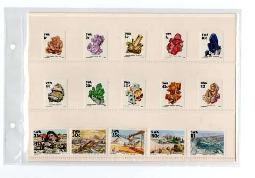 SWA 1989/11/16 Fourth Definitive Series: Mines and Minerals Mounted Set and FDC4.1 Set