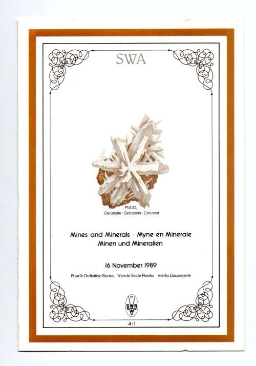 SWA 1989/11/16 Fourth Definitive Series: Mines and Minerals Mounted Set and FDC4.1 Set