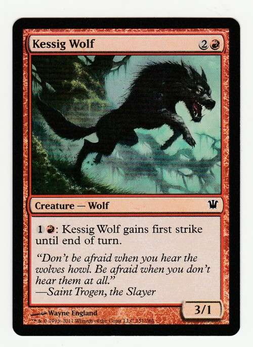 Magic the Gathering 1993-2011 - Kessig Wolf - Common - Innistrad