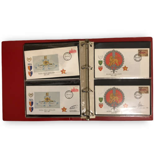 1987 - 88 RSA Army Commemorative Cover # 1 - 16 File *Signed