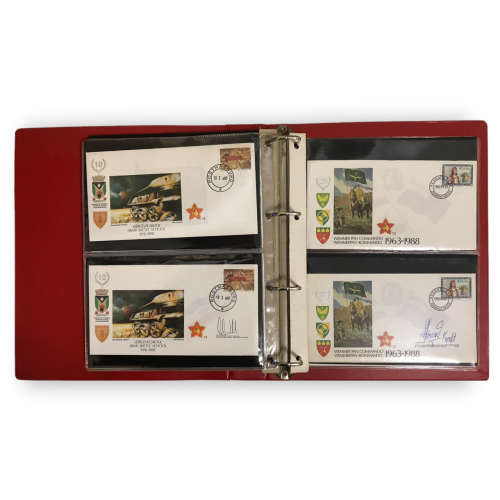 1987 - 88 RSA Army Commemorative Cover # 1 - 16 File *Signed