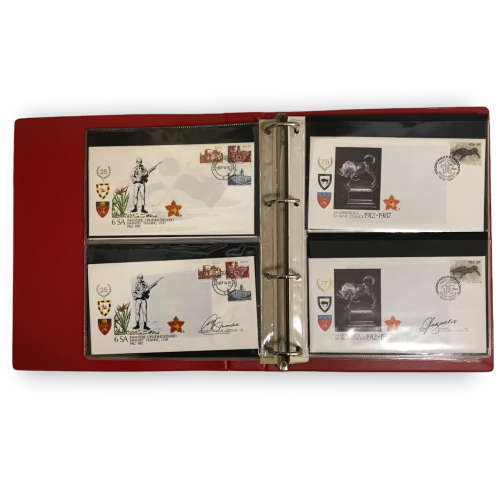 1987 - 88 RSA Army Commemorative Cover # 1 - 16 File *Signed