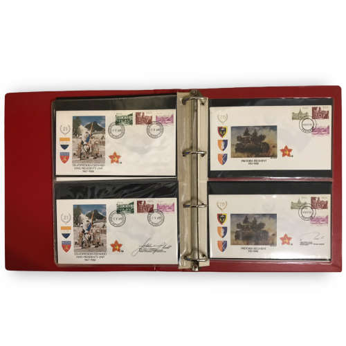 1987 - 88 RSA Army Commemorative Cover # 1 - 16 File *Signed