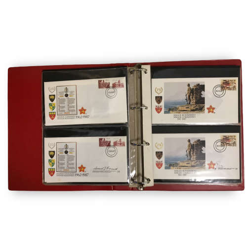1987 - 88 RSA Army Commemorative Cover # 1 - 16 File *Signed