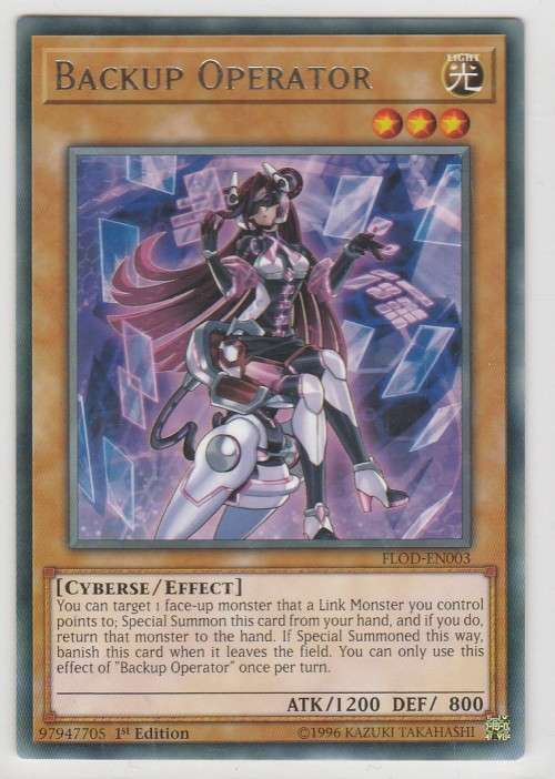 Yu-Gi-Oh! - Backup Operator - Flames of Destruction (FLOD-EN003) - Rare - 1st Edition