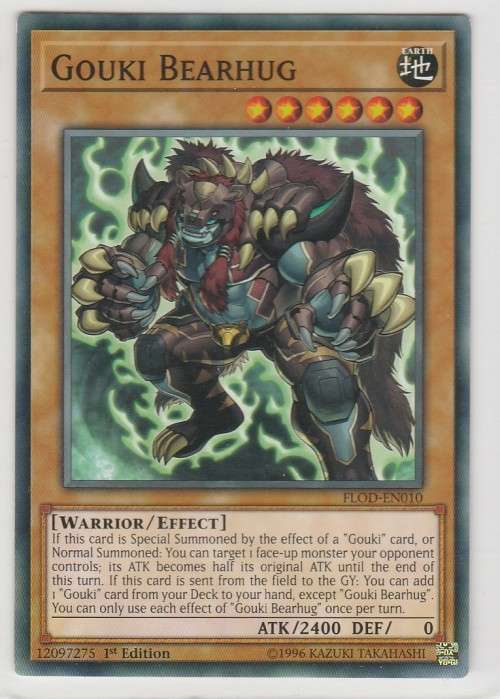 Yu-Gi-Oh! - Gouki Bearhug - Flames of Destruction (FLOD-EN010) - Common- 1st Edition