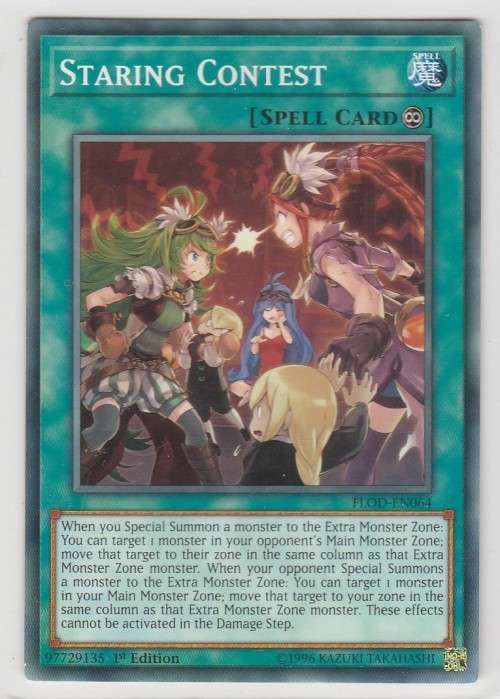 Yu-Gi-Oh! - Staring Contest - Flames of Destruction (FLOD-EN064) - Common- 1st Edition
