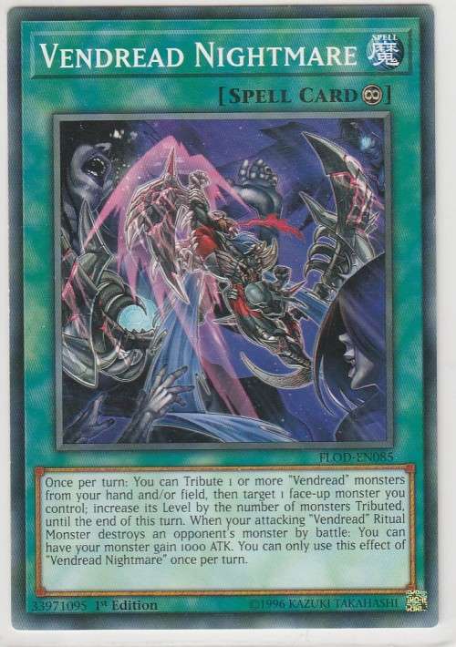 Yu-Gi-Oh! - Vendread Nightmare - Flames of Destruction (FLOD-EN085) - Common- 1st Edition