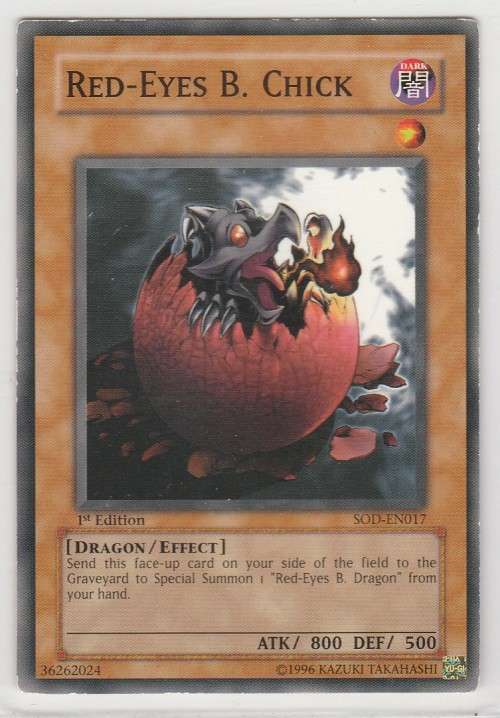 Yu-Gi-Oh! - Red-Eyes B. Chick - Soul of the Duelist (SOD-EN017) - Common- 1st Edition