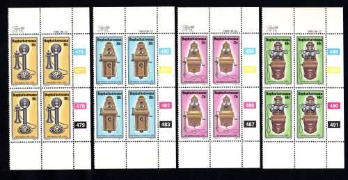 Bophuthatswana 1983/06/22 History of the Telephone 3rd Series Control Block Set