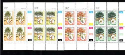 Bophuthatswana 1985/07/04 Conserve our Trees Control Block Set
