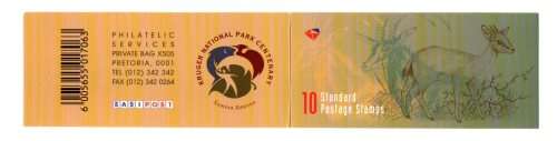 RSA 1998/08/07 Standard Postage Booklet - Redrawn values to the 6th definitive issue / Kruger Nation
