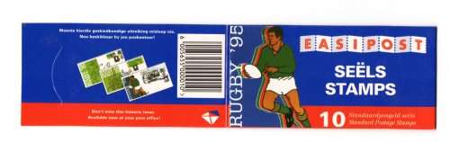 RSA 1995 Standard Postage Booklet - Rugby `95