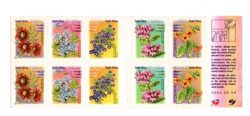 RSA 2004/02/09 Standard Postage Booklet - 7th Definitive Series