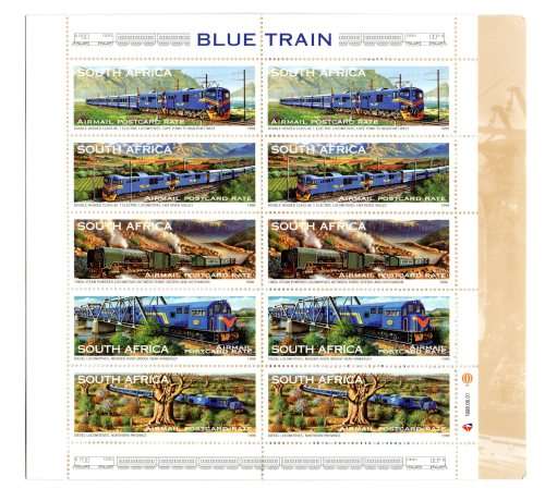 RSA 1998/11/02 The Blue Train Airmail Postcard Booklet