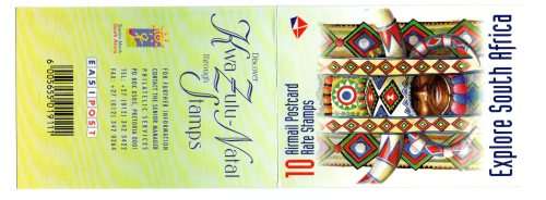 RSA 1998/09/30 Explore South Africa KwaZulu-Natal Airmail Booklet