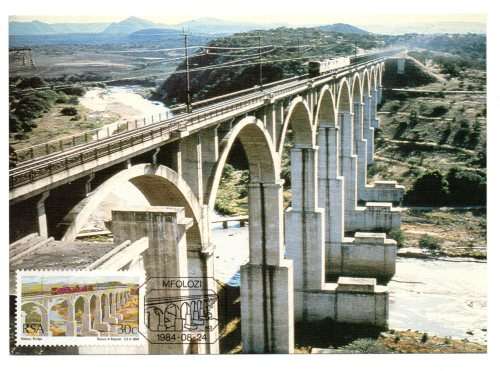 1984 RSA South African Bridges Postcard Set