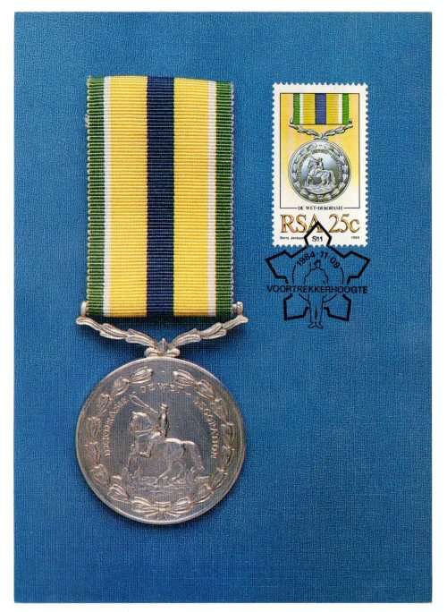 1984 RSA  Military Decorations Postcard Set
