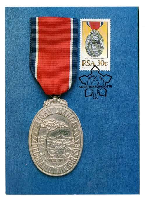 1984 RSA  Military Decorations Postcard Set