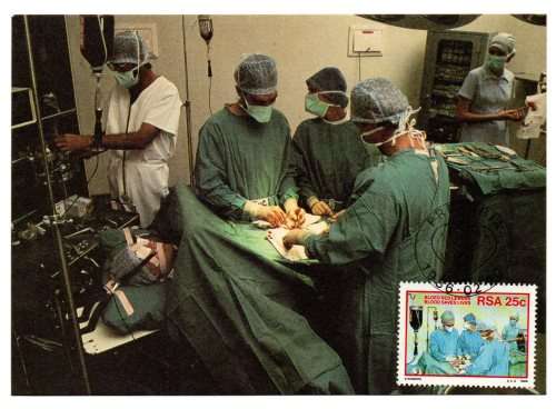 1986 RSA  Donate Blood Postcard Set