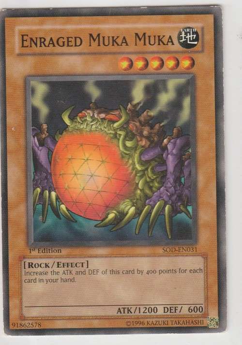 Yu-Gi-Oh! - Enraged Muka Muka - Soul of the Duelist (SOD-EN031) - Common- 1st Edition