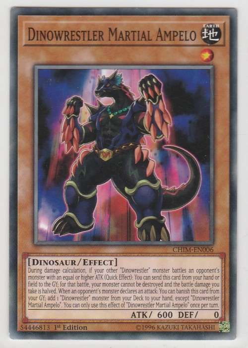 Yu-Gi-Oh! - Dinowrestler Martial Ampelo - Chaos Impact (CHIM-EN006) - Common- 1st Edition