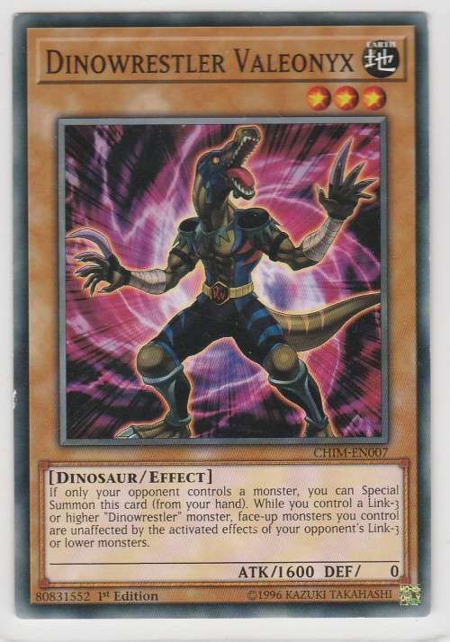 Yu-Gi-Oh! - Dinowrestler Valeonyx - Chaos Impact (CHIM-EN007) - Common- 1st Edition