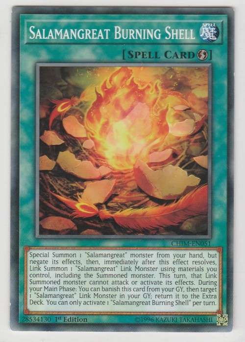 Yu-Gi-Oh! - Salamangreat Burning Shell - Chaos Impact (CHIM-EN051) - Common- 1st Edition