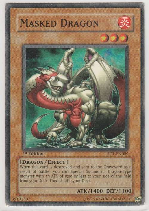 Yu-Gi-Oh! - Masked Dragon - Structure Deck - Dragon`s Roar (SD1-EN009)- 1st Edition