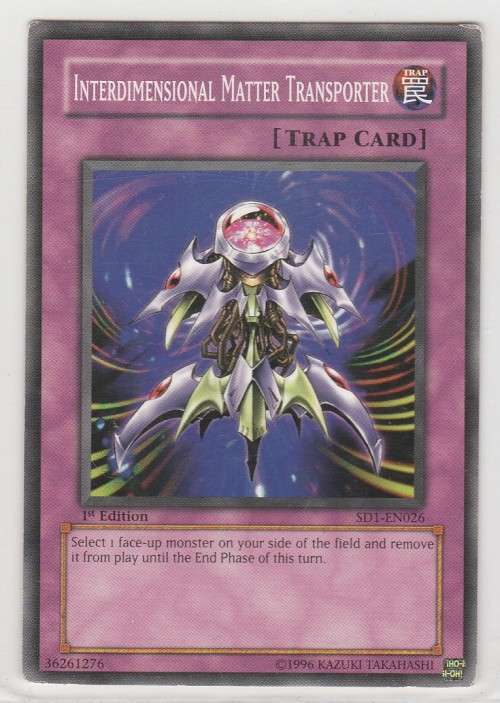 Yu-Gi-Oh! - Interdimensional Matter Transporter - Structure Deck - Dragon`s Roar - 1st Edition