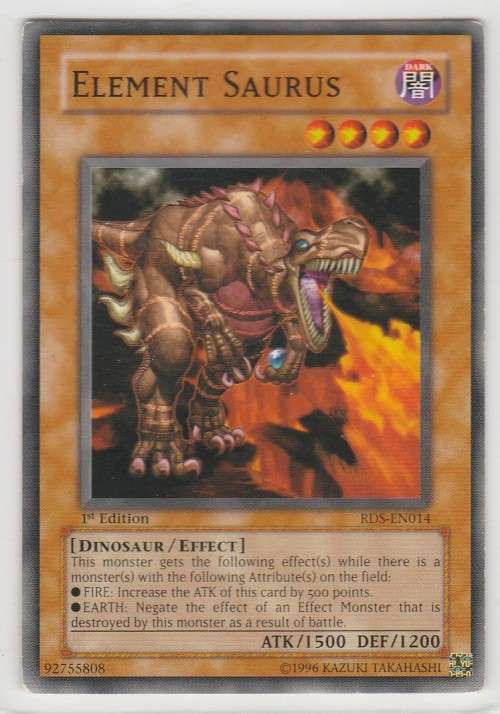 Yu-Gi-Oh! - Element Saurus - Rise of Destiny (RDS-EN014) - Common- 1st Edition