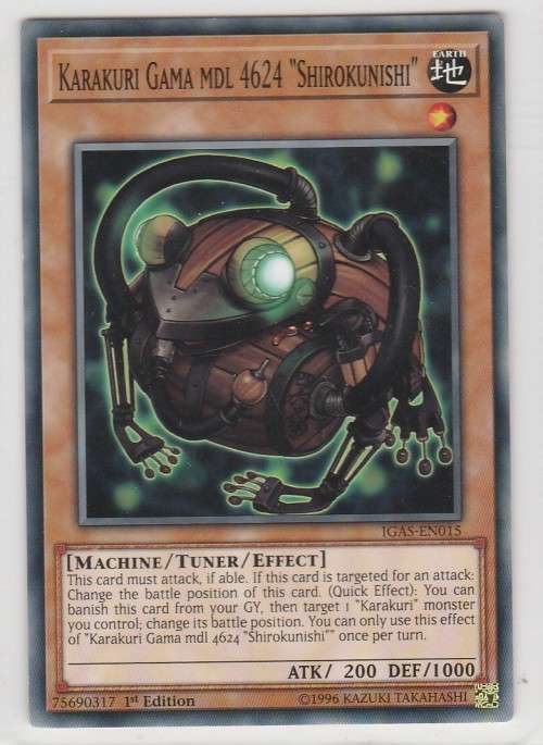 Yu-Gi-Oh! - Karakuri Gama MDL 4624 `Shirokunishi` - Ignition Assault (IGAS-EN0 - Common- 1st Edition
