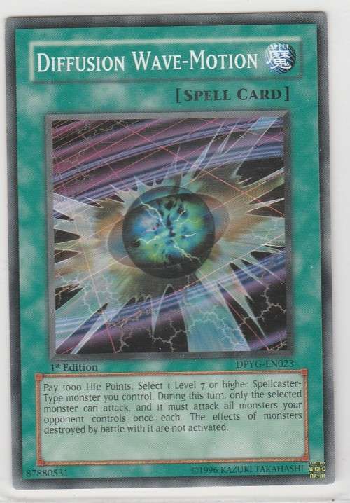 Yu-Gi-Oh! - Diffusion Wave-Motion - Duelist Pack: Yugi (DPYG-EN023) - Common- 1st Edition