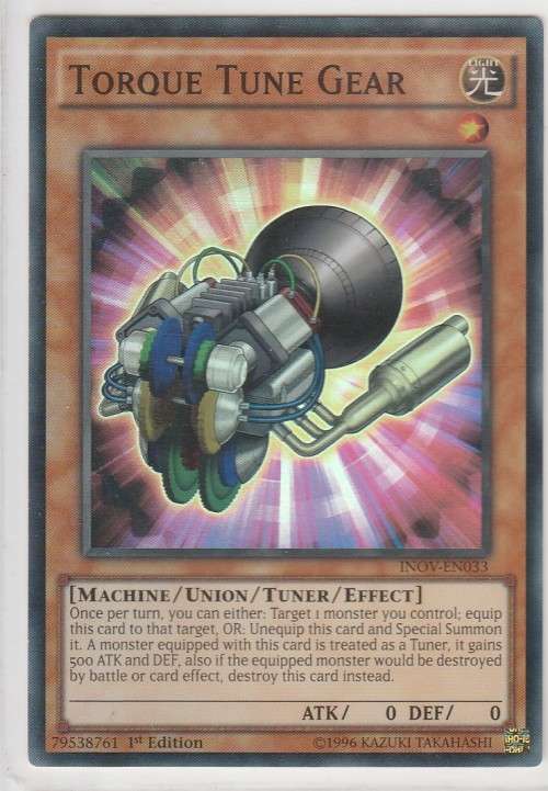Yu-Gi-Oh! - Torque Tune Gear - Invasion: Vengeance (INOV-EN033) - Super Rare - 1st Edition