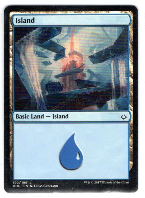 Magic The Gathering 2017 - Island 192/199 - Basic Land - Hour of Devastation