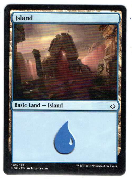 Magic The Gathering 2017 - Island 193/199 - Basic Land - Hour of Devastation